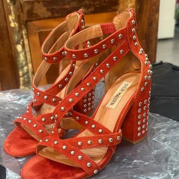 Steve Madden Scarlet Studded Heels - Picture 2 of 6
